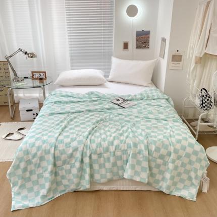 （总）木堇 2022新款凉感丝夏被棋盘格系列