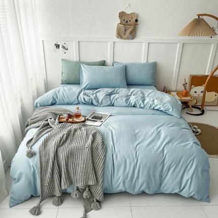 91家纺网 家纺一手货源 找家纺 （总）菲度 2022新款亲肤棉纯色四件套