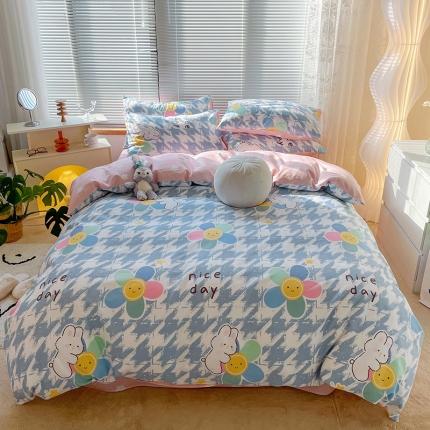 91家纺网 家纺一手货源 找家纺 （总）寐居2022春季新款全棉印花四件套