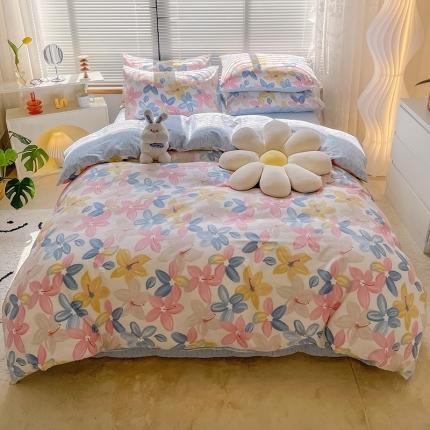 91家纺网 家纺一手货源 找家纺 （总）寐居2022春季新款全棉印花四件套