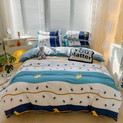 寐居2022春季新款全棉四件套 皇冠