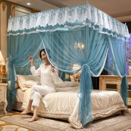 91家纺网 家纺一手货源 找家纺 （总）初心家纺 2025新款升级款三开门宫廷蚊帐-春暖花开