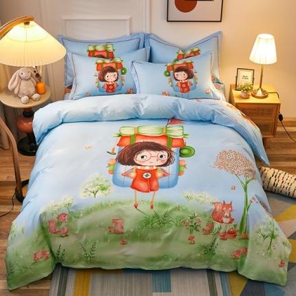 91家纺网 家纺一手货源 找家纺 （总）雲归梦 2022新款全棉大版四件套 卡通花型