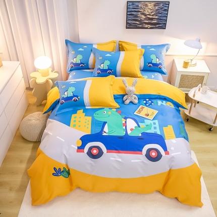 91家纺网 家纺一手货源 找家纺 （总）雲归梦 2022新款全棉大版四件套 卡通花型