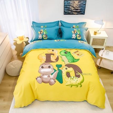 雲归梦 2022新款全棉大版四件套 卡通花型 神奇宝贝-黄