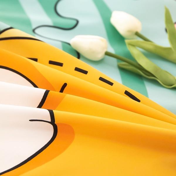 91家纺网 家纺一手货源 找家纺 雲归梦 2022新款全棉大版四件套 卡通花型 可爱多粉