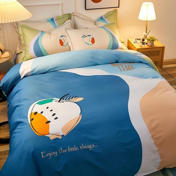 91家纺网 家纺一手货源 找家纺 雲归梦 2022新款全棉大版四件套 卡通花型 潮流派