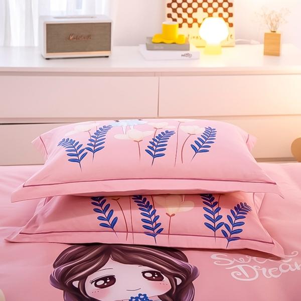 91家纺网 家纺一手货源 找家纺 雲归梦 2022新款全棉大版四件套 卡通花型 公主日记