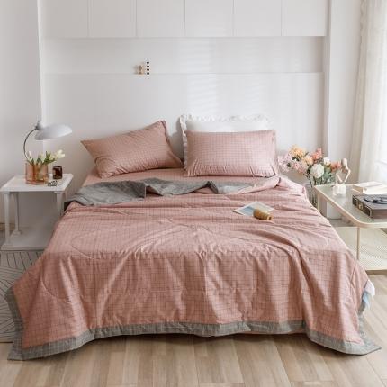 91家纺网 家纺一手货源 找家纺 总莱宁被业2023新款13070纯棉夏凉被全棉夏被四件套