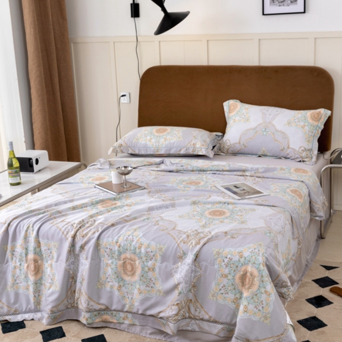 91家纺网 家纺一手货源 找家纺 棉生活家纺 2022新款莫代尔天丝夏被爱德堡