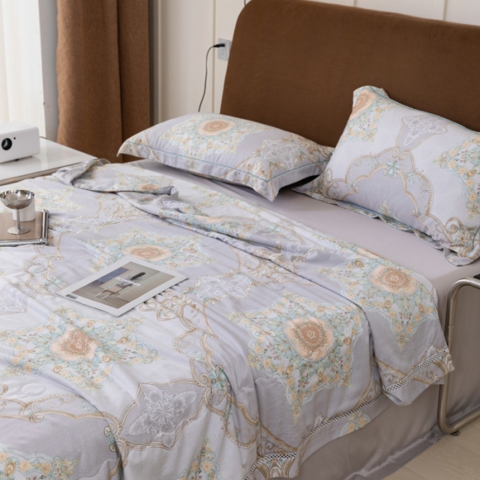 91家纺网 家纺一手货源 找家纺 棉生活家纺 2022新款莫代尔天丝夏被爱德堡