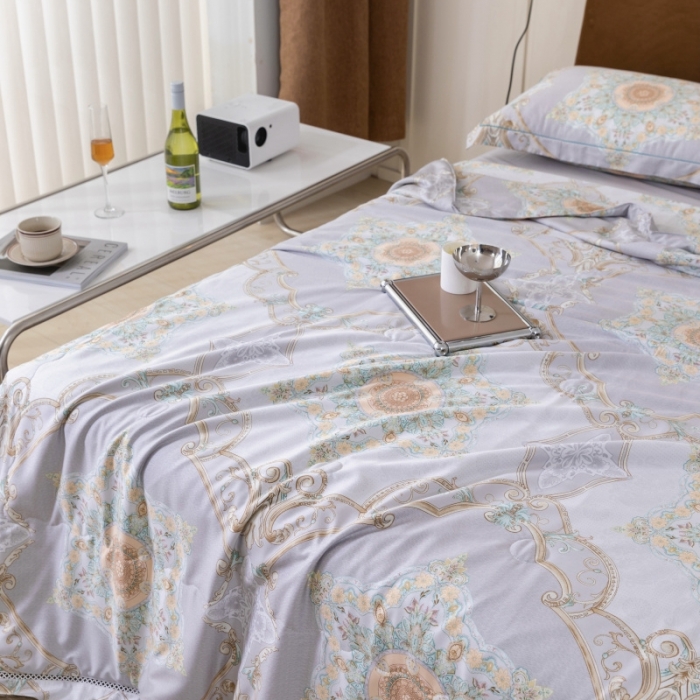 91家纺网 家纺一手货源 找家纺 棉生活家纺 2022新款莫代尔天丝夏被爱德堡