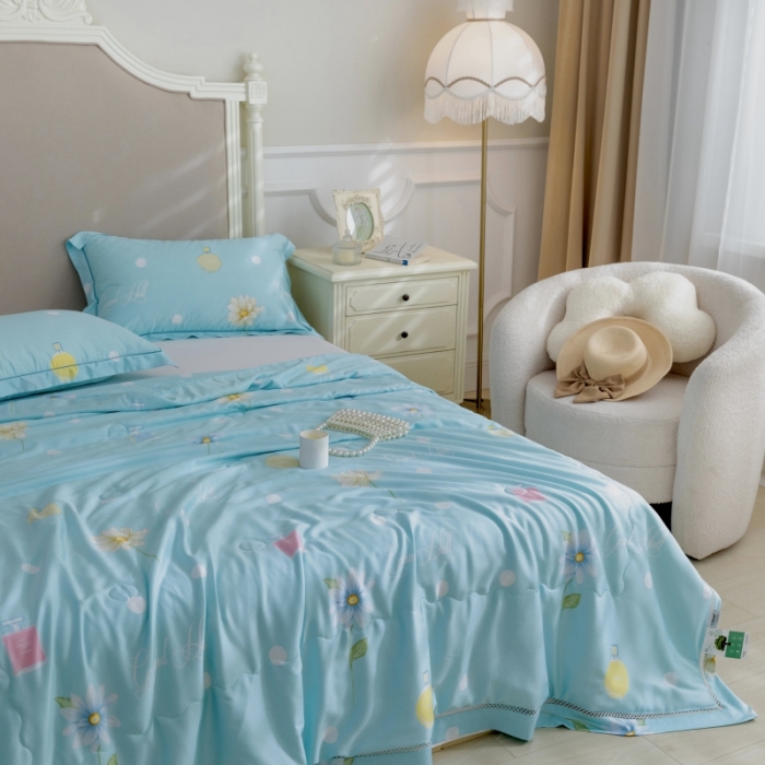 91家纺网 家纺一手货源 找家纺 棉生活家纺 2022新款莫代尔天丝夏被爱的味道