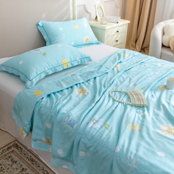 91家纺网 家纺一手货源 找家纺 棉生活家纺 2022新款莫代尔天丝夏被爱的味道