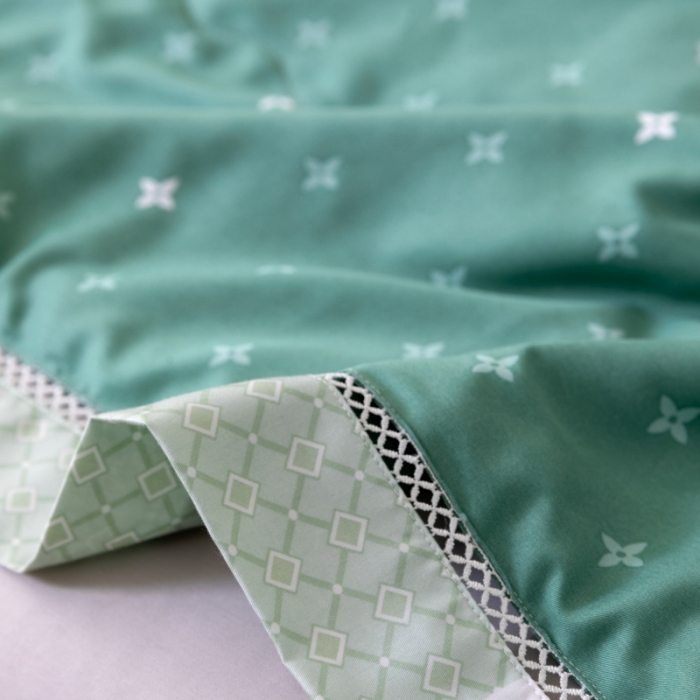 91家纺网 家纺一手货源 找家纺 棉生活家纺 2022新款莫代尔天丝夏被戴斯绿