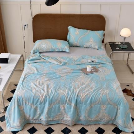 棉生活家纺 2022新款莫代尔天丝夏被斯卡纳绿