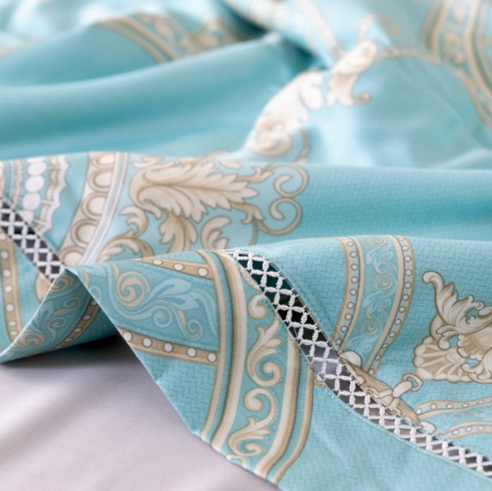 91家纺网 家纺一手货源 找家纺 棉生活家纺 2022新款莫代尔天丝夏被斯卡纳绿