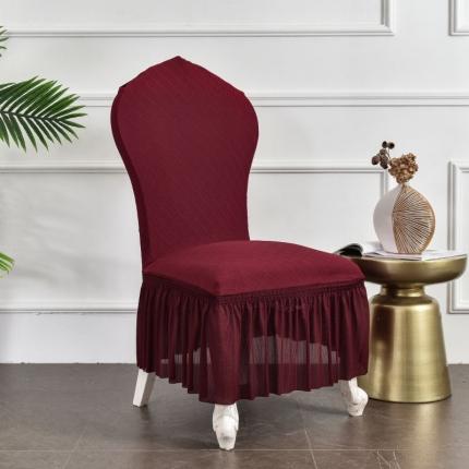 布卢姆沙发套2022新款金针提花纯色系列组合沙发套系列 椅子套 金提红