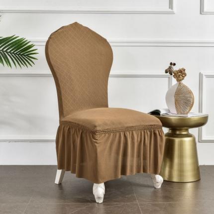 布卢姆沙发套2022新款金针提花纯色系列组合沙发套系列 椅子套 金提浅咖
