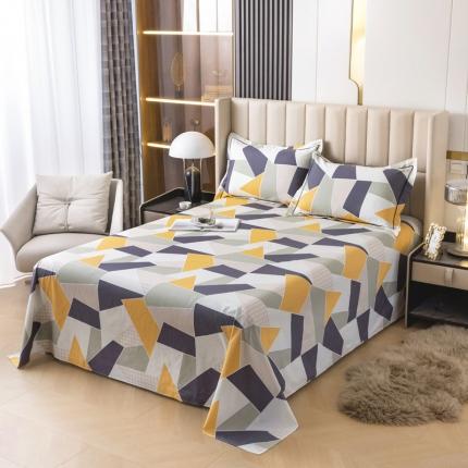 91家纺网 家纺一手货源 找家纺 （总）锦罗绣 2024新款纯棉全棉13376印花单床单