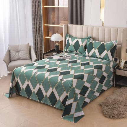 91家纺网 家纺一手货源 找家纺 （总）锦罗绣 2024新款纯棉全棉13376印花单床单