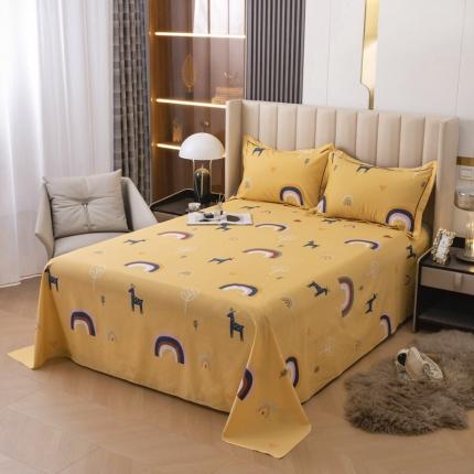 锦罗绣 2024新款纯棉全棉13376印花单床单 彩虹派对