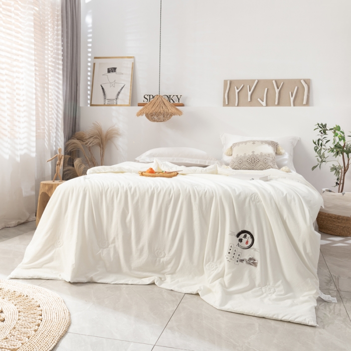 91家纺网 家纺一手货源 找家纺 （总）魅图 2025新款直播原棉大豆夏凉被云朵空调被芯被子