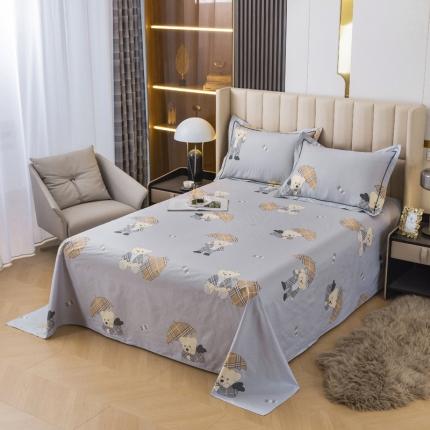 锦罗绣 2024新款纯棉全棉13376印花单床单 名牌熊