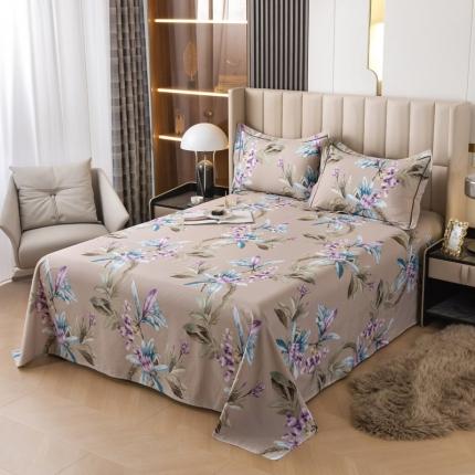 锦罗绣 2024新款纯棉全棉13376印花单床单 寻芳