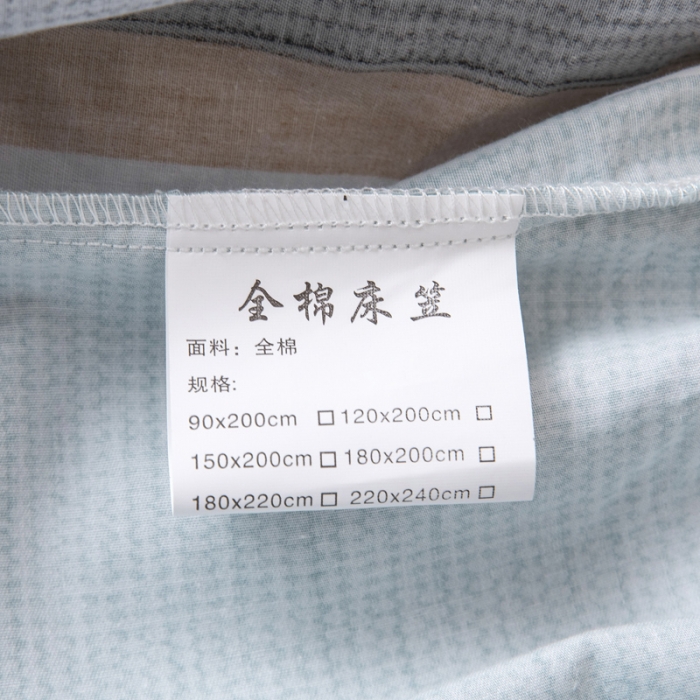 91家纺网 家纺一手货源 找家纺 锦罗绣 2024新款纯棉全棉13376印花单床笠 捷意一蓝