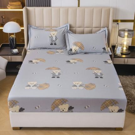 锦罗绣 2024新款纯棉全棉13376印花单床笠 名牌熊