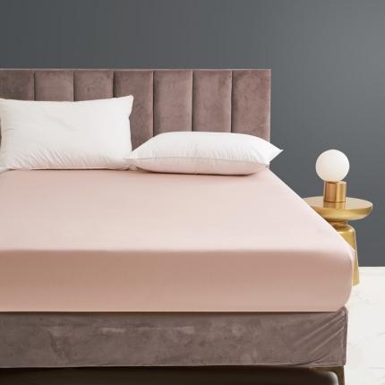 91家纺网 家纺一手货源 找家纺 顾家家居 2023新款60支LF兰静兰精天丝单品床笠 海棠红