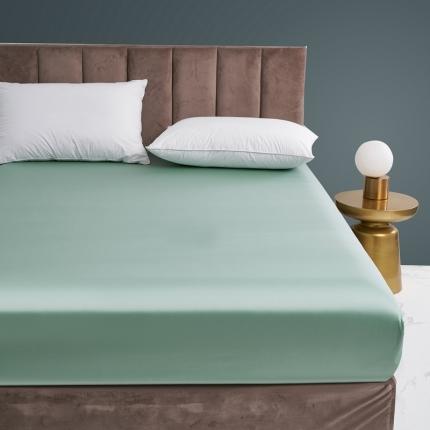 91家纺网 家纺一手货源 找家纺 顾家家居 2023新款60支LF兰静兰精天丝单品床笠 清新绿