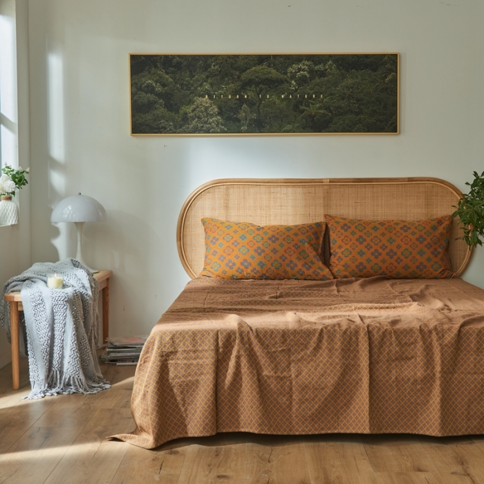 91家纺网 家纺一手货源 找家纺 （总）2022新款色织提花全棉双层纱四件套