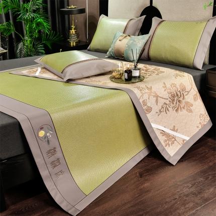 91家纺网 家纺一手货源 找家纺 小牛席业 2022新款柠檬清香席 冰藤青柠