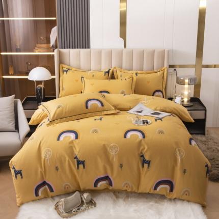 91家纺网 家纺一手货源 找家纺 （总）锦罗绣 2024新款纯棉全棉13376印花四件套