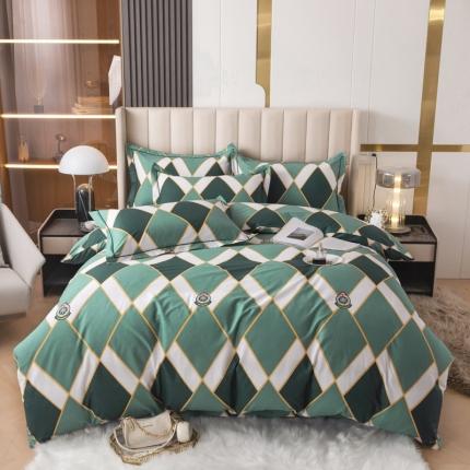 91家纺网 家纺一手货源 找家纺 （总）锦罗绣 2024新款纯棉全棉13376印花四件套