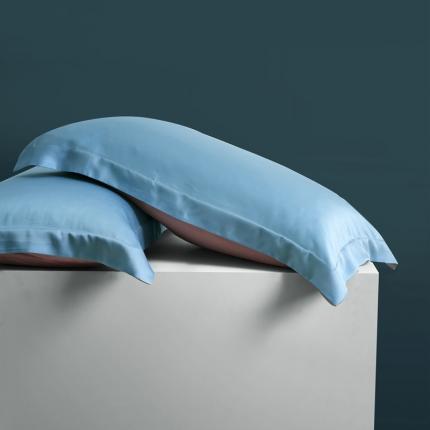 91家纺网 家纺一手货源 找家纺 （总）顾家家居 2023新款60支LF兰静兰精天丝单品双拼枕套