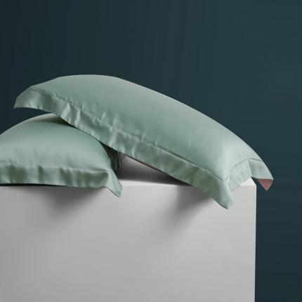 91家纺网 家纺一手货源 找家纺 （总）顾家家居 2023新款60支LF兰静兰精天丝单品双拼枕套