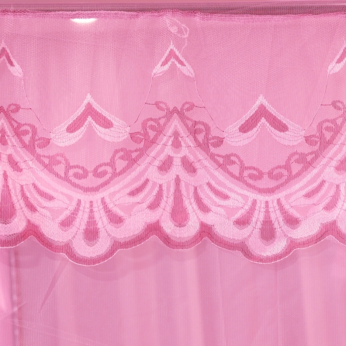 91家纺网 家纺一手货源 找家纺 初心家纺 2022新宫廷落地加密蚊帐-恋人心 恋人心粉色