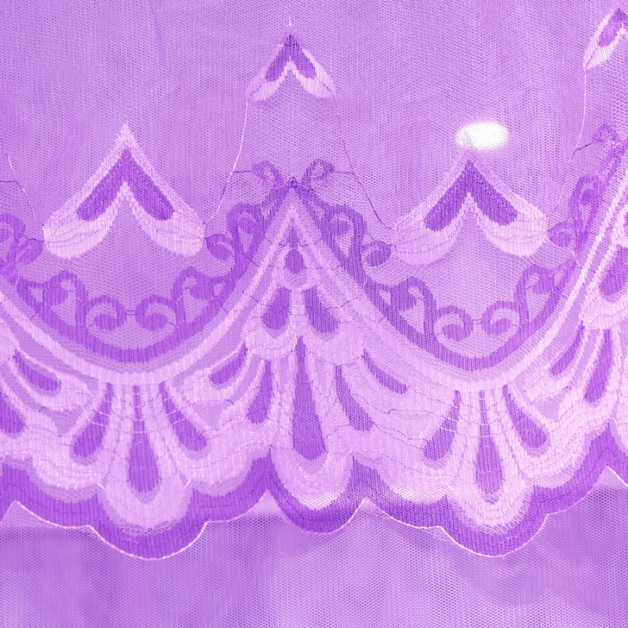 91家纺网 家纺一手货源 找家纺 初心家纺 2022新宫廷落地加密蚊帐-恋人心 恋人心紫色
