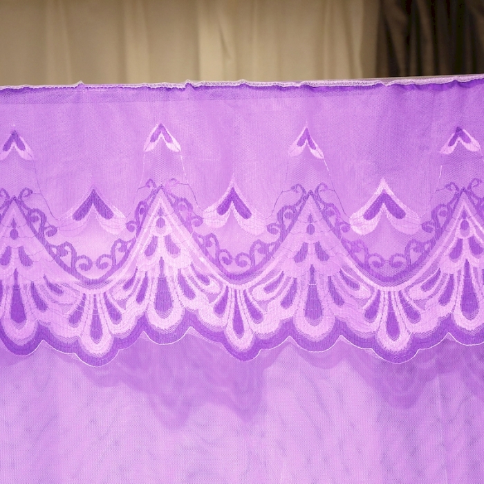 91家纺网 家纺一手货源 找家纺 初心家纺 2022新宫廷落地加密蚊帐-恋人心 恋人心紫色