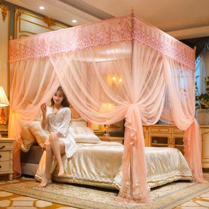 91家纺网 家纺一手货源 找家纺 初心家纺 2025新款欧式宫廷蕾丝落地蚊帐—繁花 繁花-玉