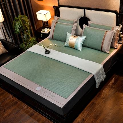 91家纺网 家纺一手货源 找家纺 （总）2022新款薰衣草清香席系列藤席凉席冰丝席竹席冰藤席