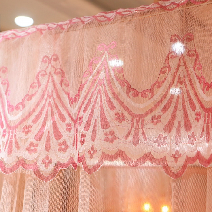 91家纺网 家纺一手货源 找家纺 初心家纺 2025新款欧式宫廷蕾丝落地蚊帐—繁花 繁花-玉