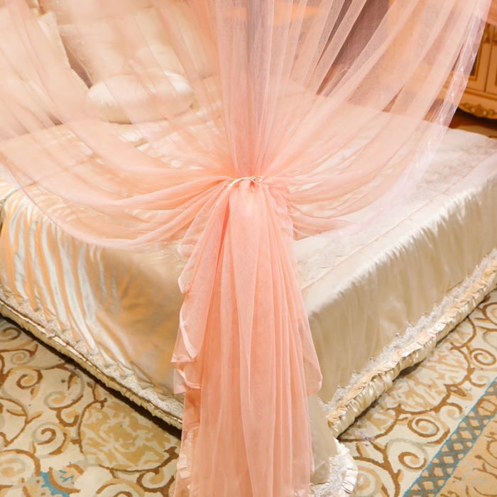 91家纺网 家纺一手货源 找家纺 初心家纺 2025新款欧式宫廷蕾丝落地蚊帐—繁花 繁花-玉