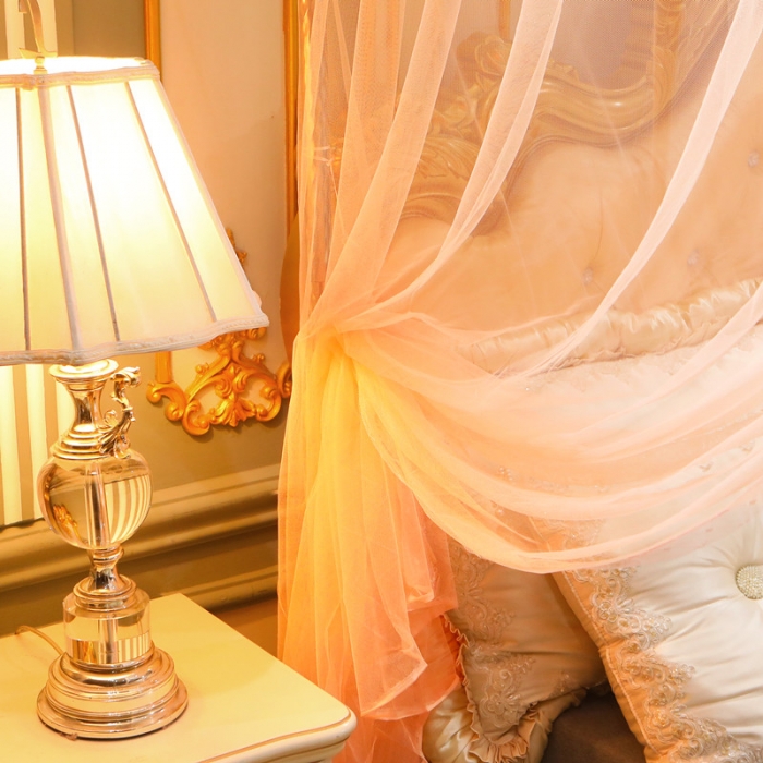 91家纺网 家纺一手货源 找家纺 初心家纺 2025新款欧式宫廷蕾丝落地蚊帐—繁花 繁花-玉