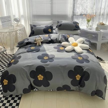 捌月2024新款13372全棉四件套玛奇朵系列 暮光