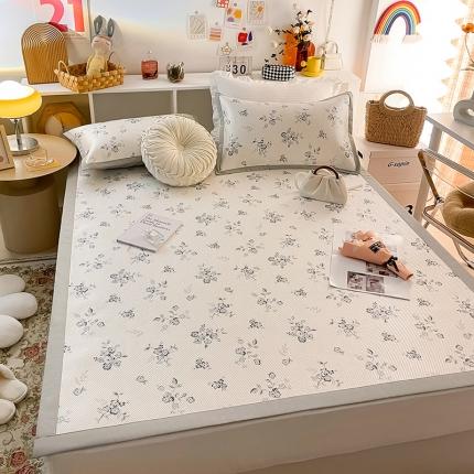 91家纺网 家纺一手货源 找家纺 （总）懒猫家纺 2022新款600D数码印花冰藤凉席