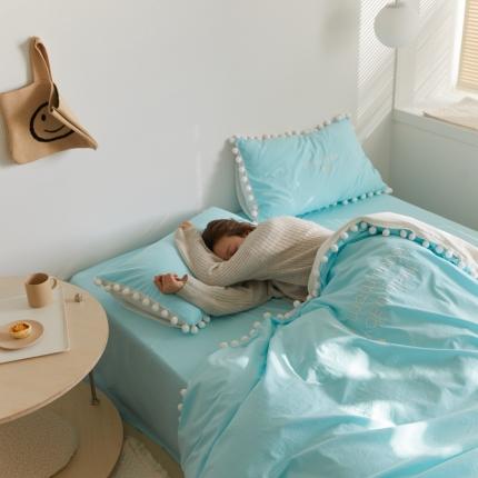 91家纺网 家纺一手货源 找家纺 六巷胡同 2022新款少女心40支水洗棉四件套 海盐芝士